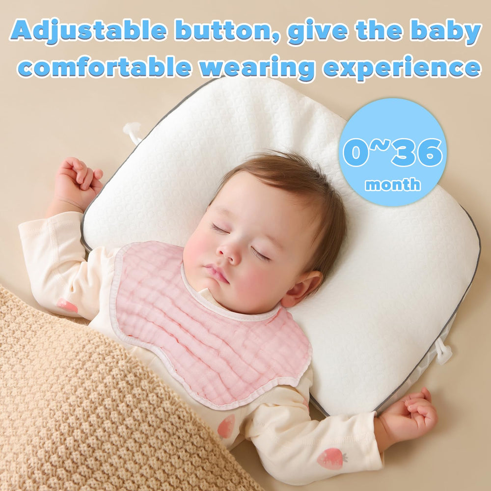 DOSMINE muslin baby bibs – washable and reusable for busy parents