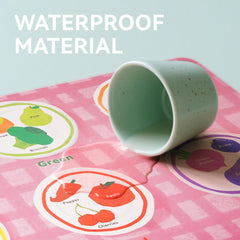 Dotimo Kids placemats emotion shapes teach feelings and communication during snacks.