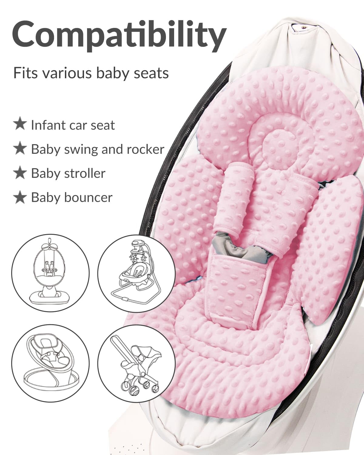 Dots Pink reversible design provides warm and cool sides for all seasons
