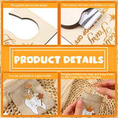 DoubleFill clear bottle with cork keeps teeth and notes safely.