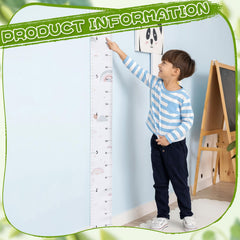 DoubleFill 7-foot canvas growth chart tracks a child's growth over years.