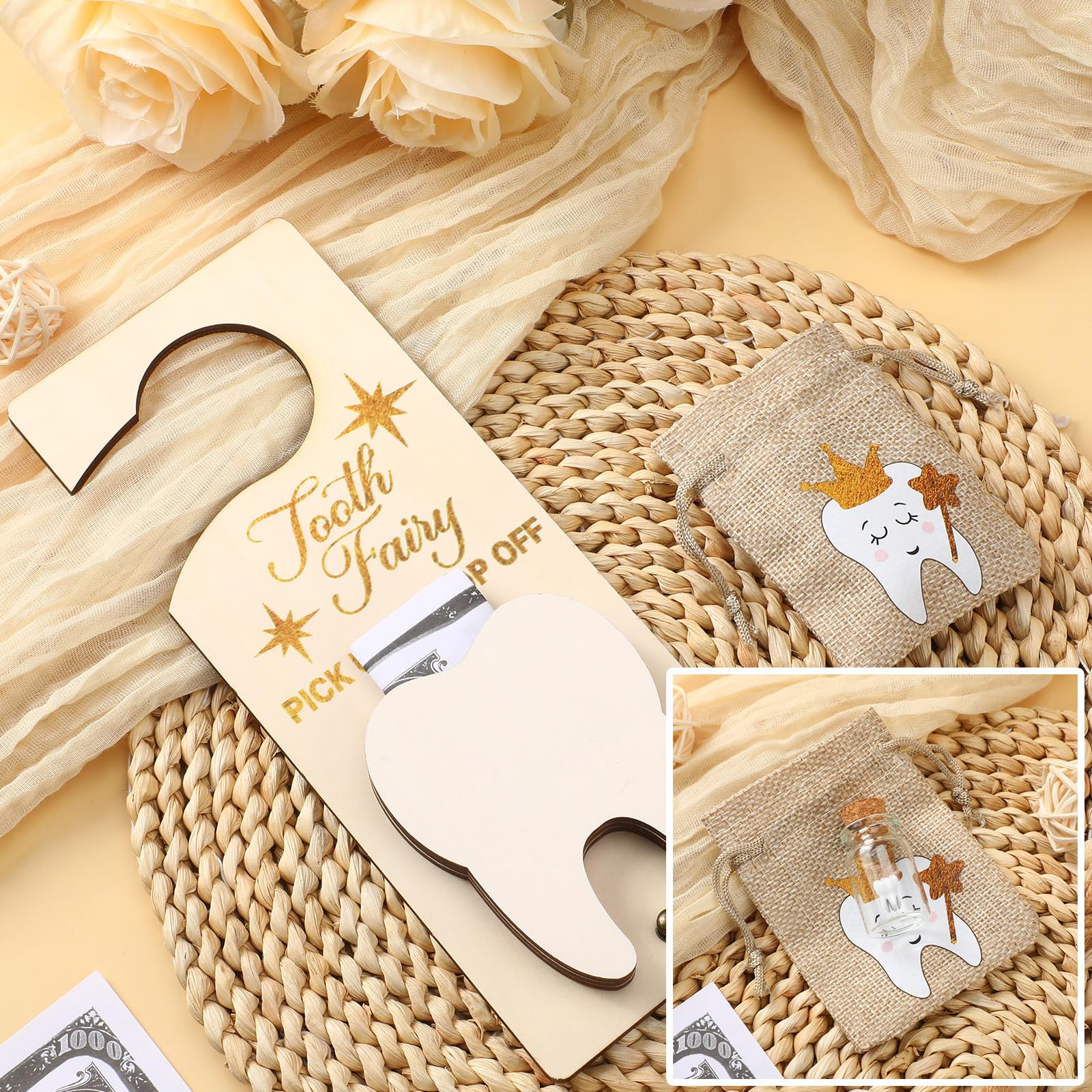 DoubleFill tooth fairy kit with money slot for a playful gift.