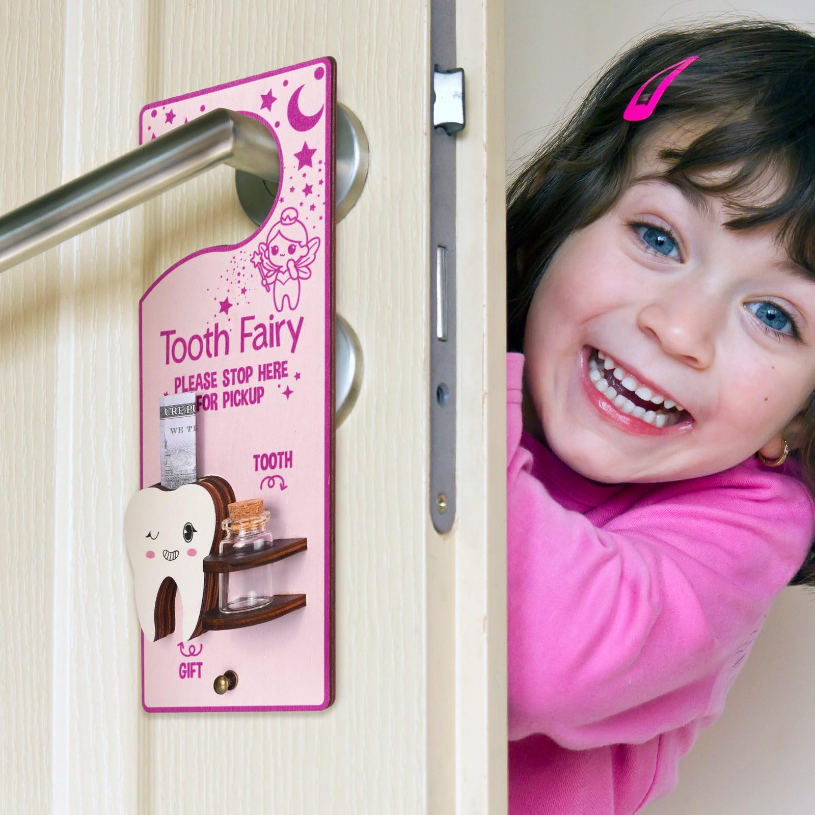DoubleFill tooth fairy dimensions—ample space for notes and coins
