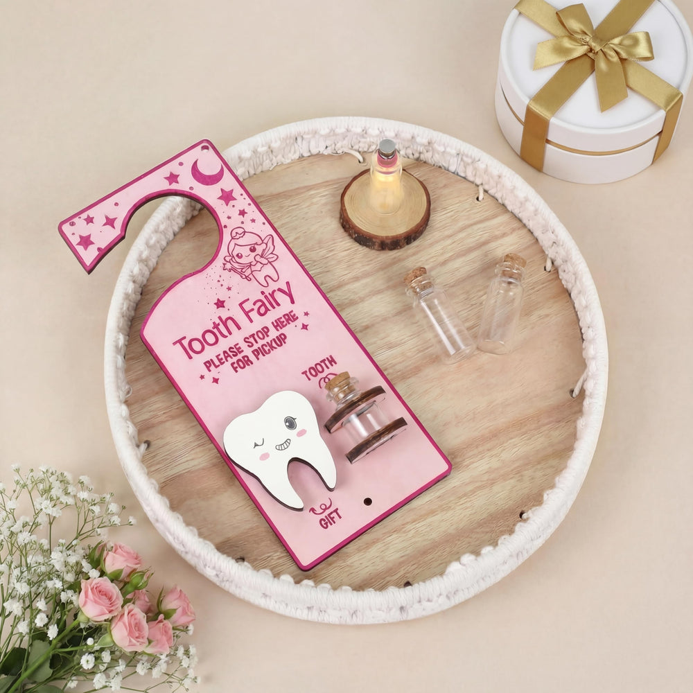 DoubleFill tooth fairy door hanger—charming design for a magical bedtime ritual