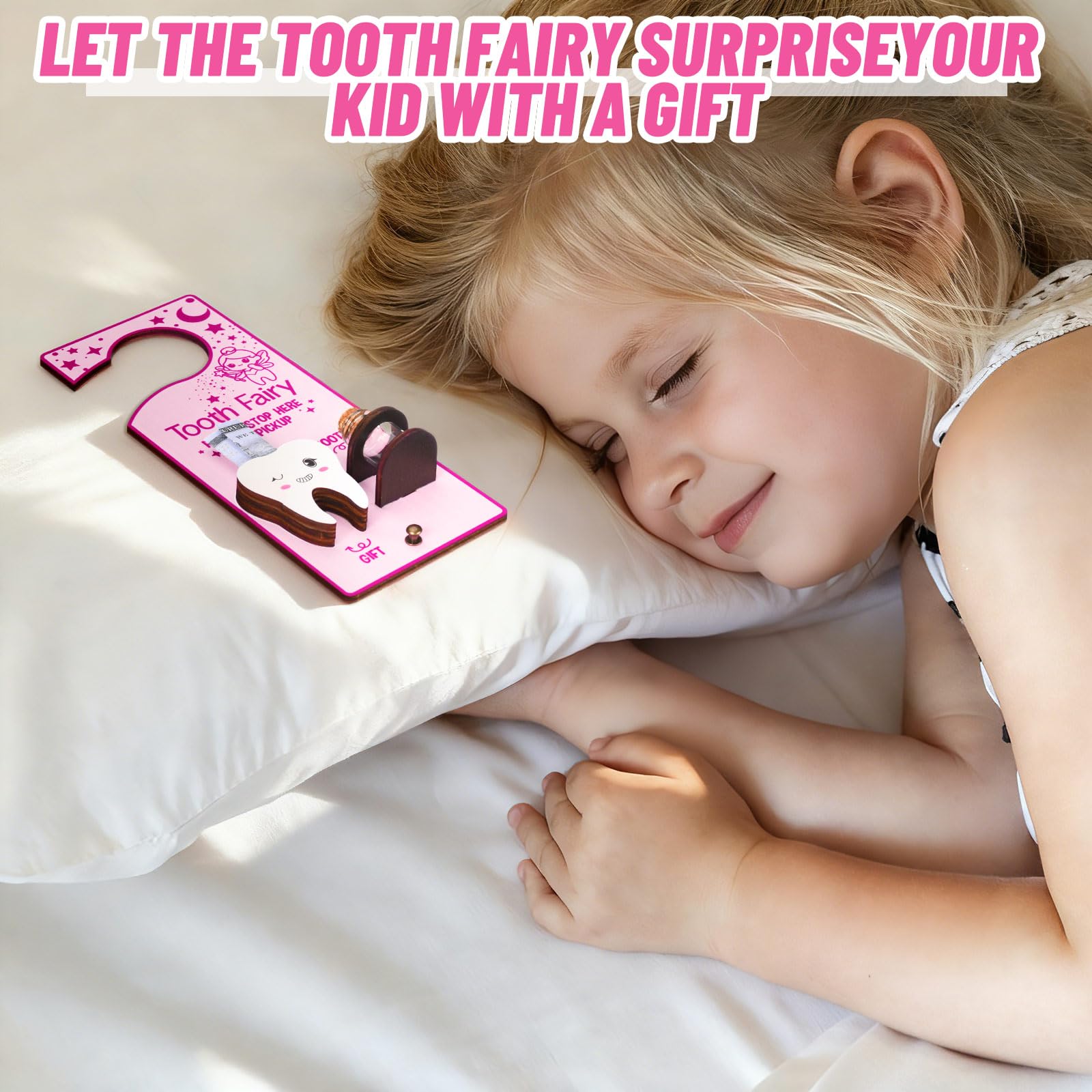 DoubleFill glass bottle with cork—vintage-inspired keepsake for baby teeth