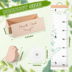 DoubleFill wooden storage box provides neat keepsake storage for height marks