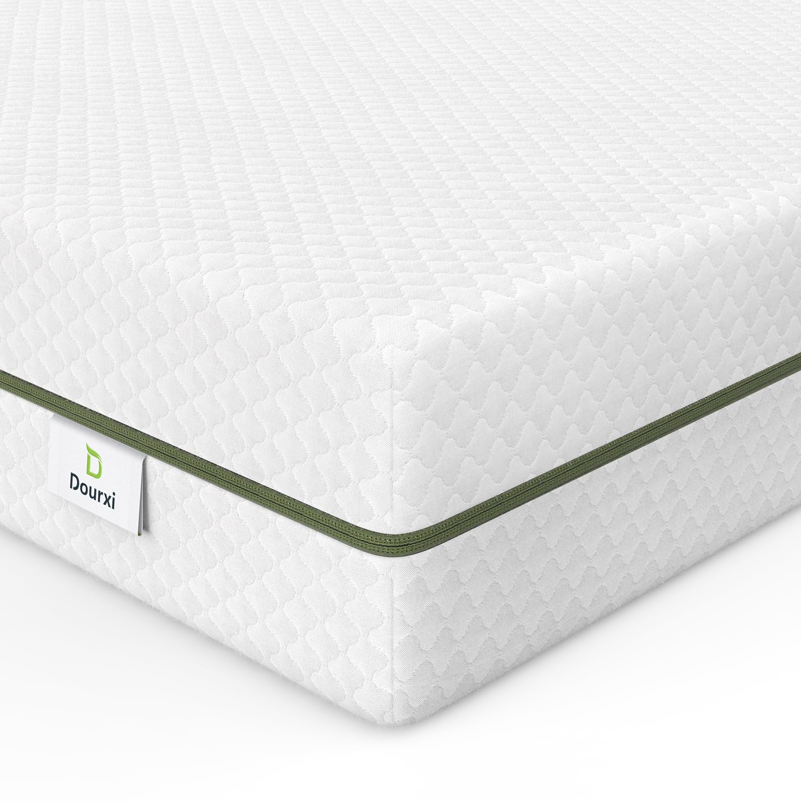 Dourxi crib mattress in box packaging enables easy setup.