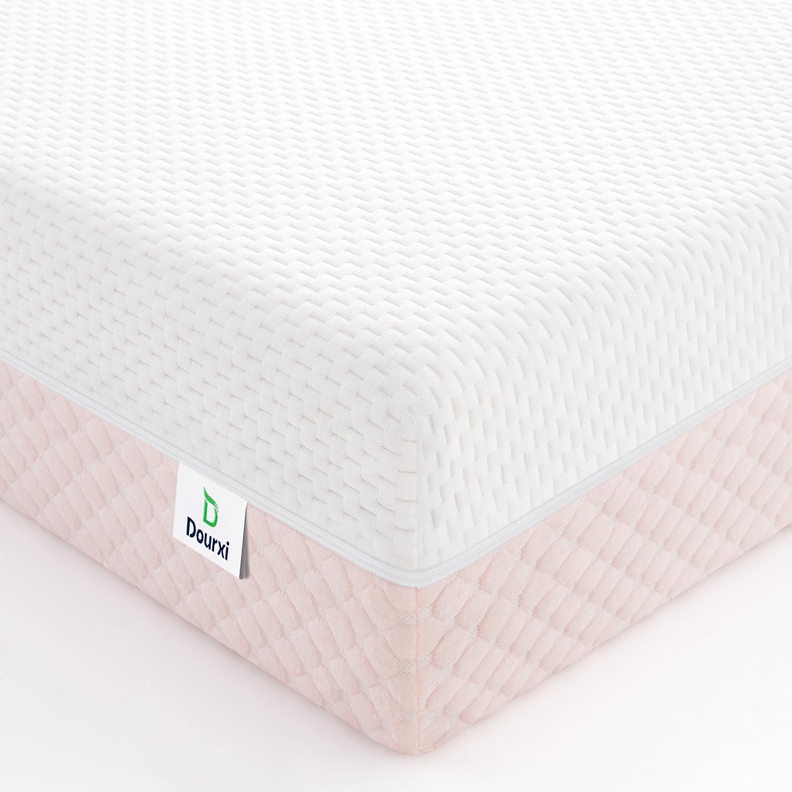 Dourxi crib mattress dual firmness top view supports infant and toddler comfort