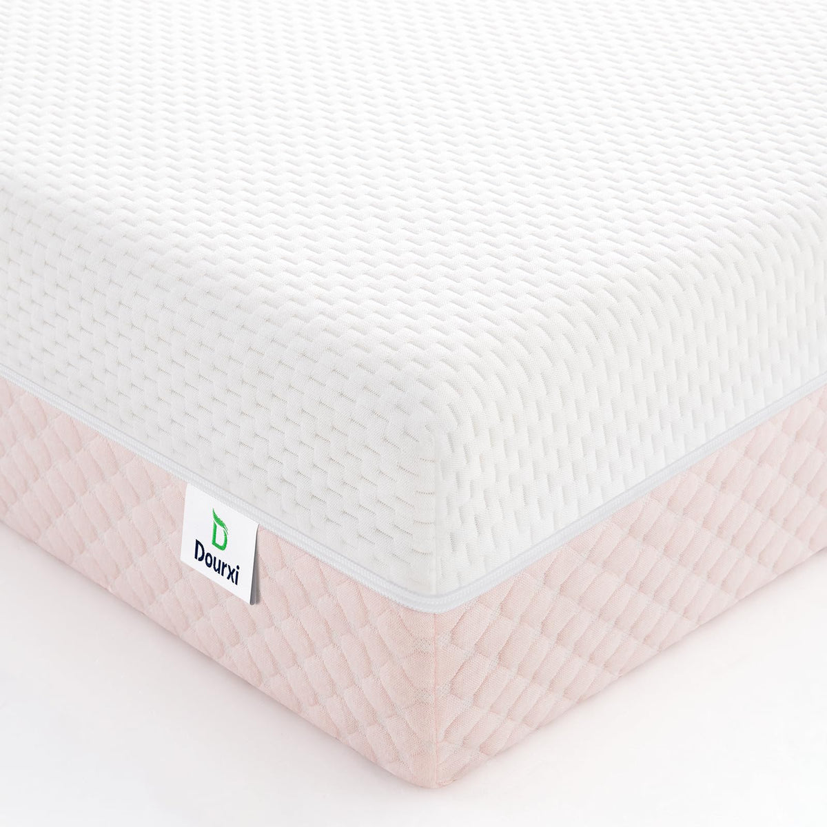 Dourxi crib mattress dual firmness top view supports infant and toddler comfort
