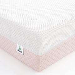 Dourxi crib mattress dual firmness top view supports infant and toddler comfort