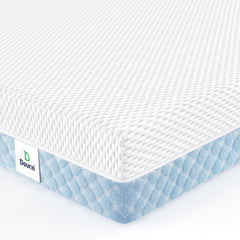 Dourxi Mini Crib Mattress box for easy unboxing and setup.