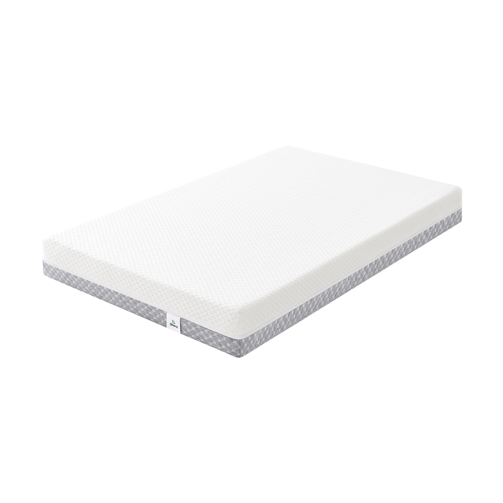 Dourxi certipur-us-foam label underscores safer materials for baby sleep.