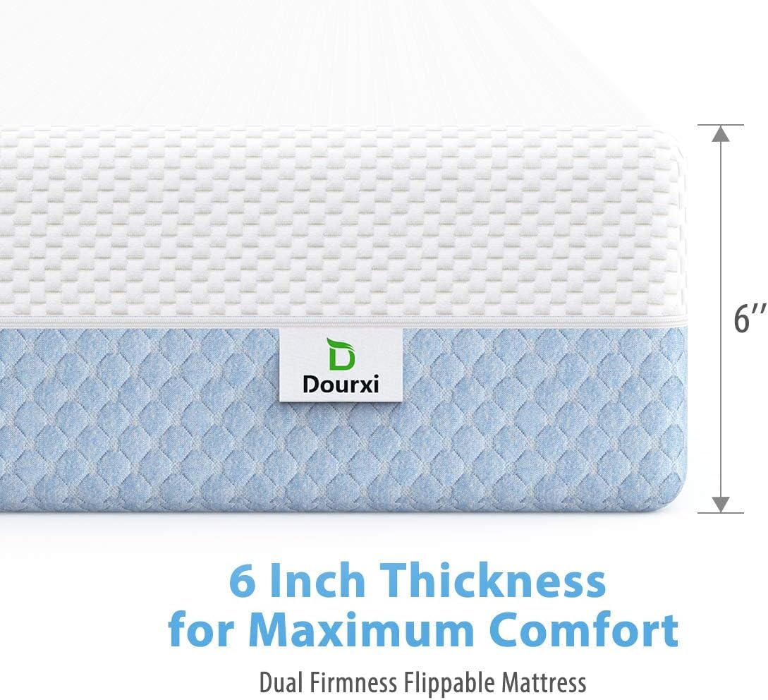 Dourxi standard crib mattress dimensions 52x27.5x6 fit standard cribs and toddler beds