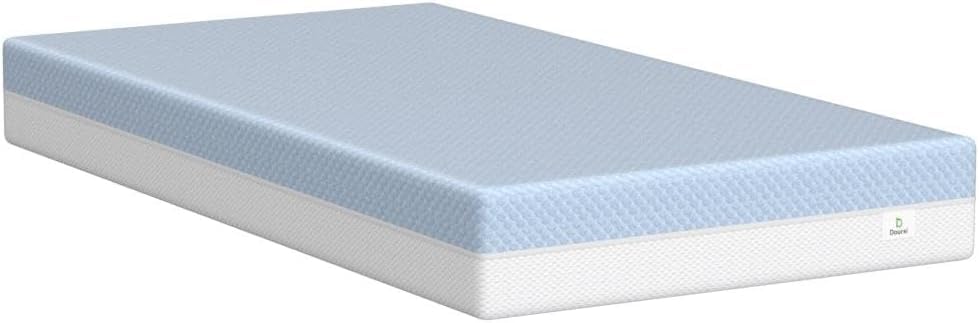 Dourxi white and sky-blue pattern adds a gentle nursery decor touch