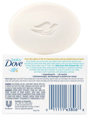 Dove Baby Bar Rich Moisture approved for everyday bath times, offering soothing hydration during routines