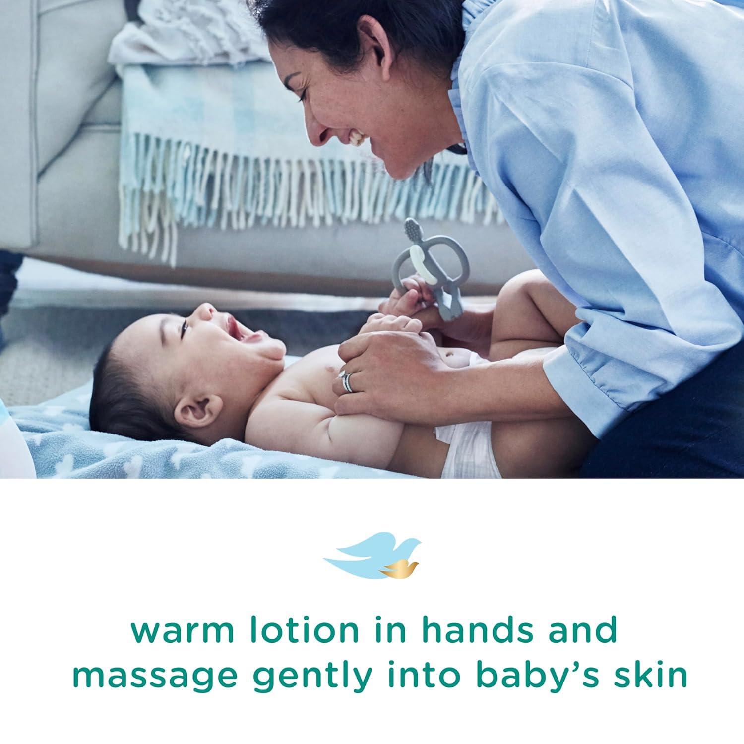 Dove Baby Lotion fragrance-free moisture option for safe, gentle newborn care