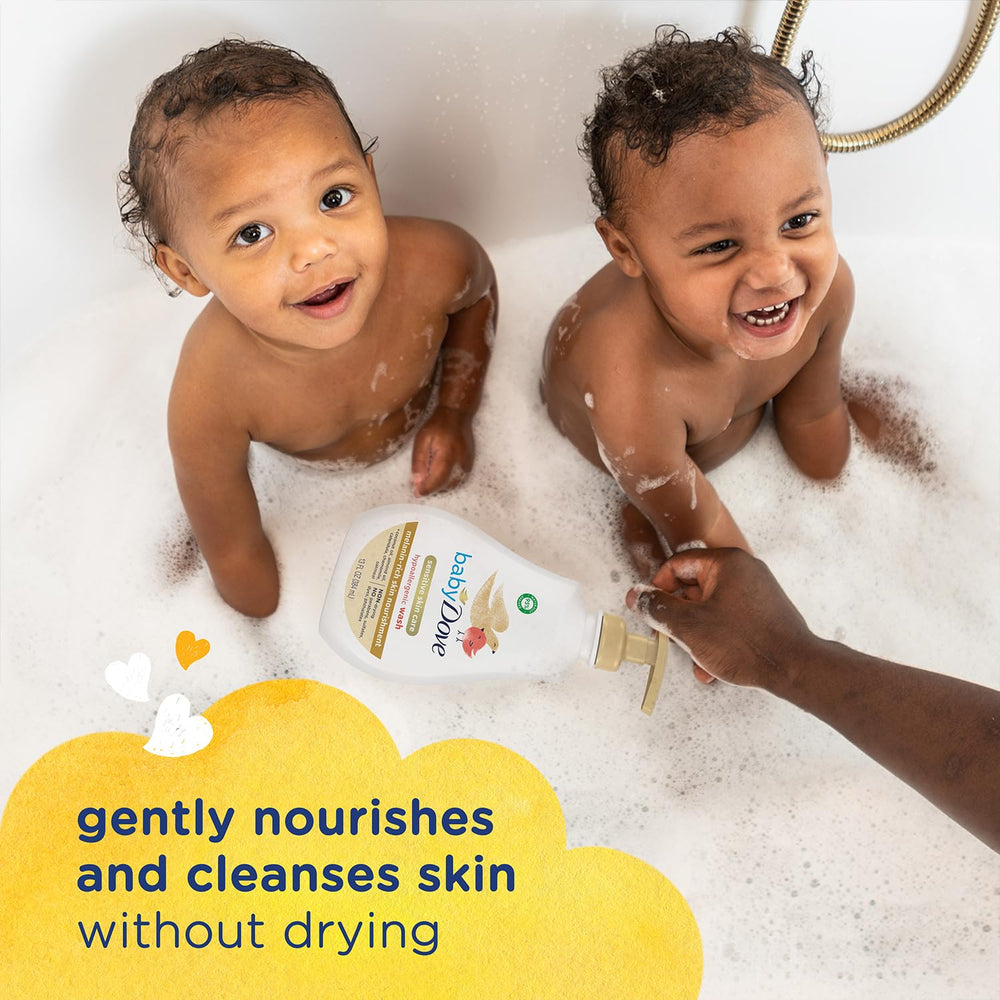 Dove Baby Lotion with shea butter close-up suggesting deep moisturization.