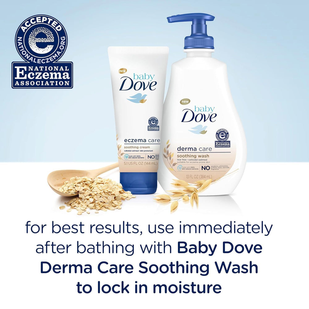 Dove Baby Skin Moisture Barrier focus hints at lasting hydration for tender skin.