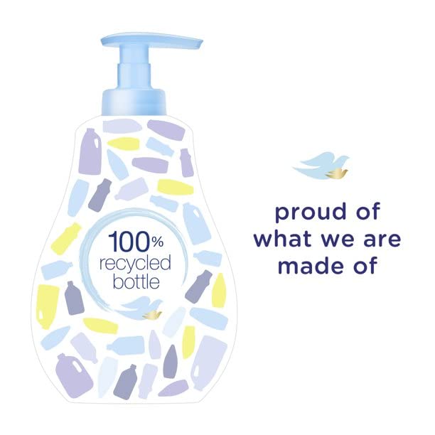 Dove Baby Tear Free Shampoo bottle on shelf shows convenient daily cleansing.