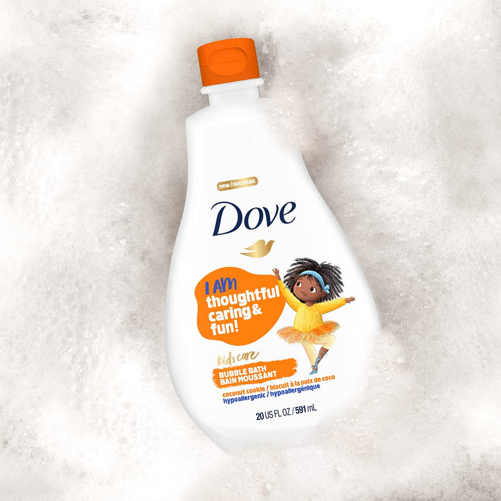Dove Kids Care Bubble Bath Coconut Cookie sulfate-free formula supports sensitive skin routines