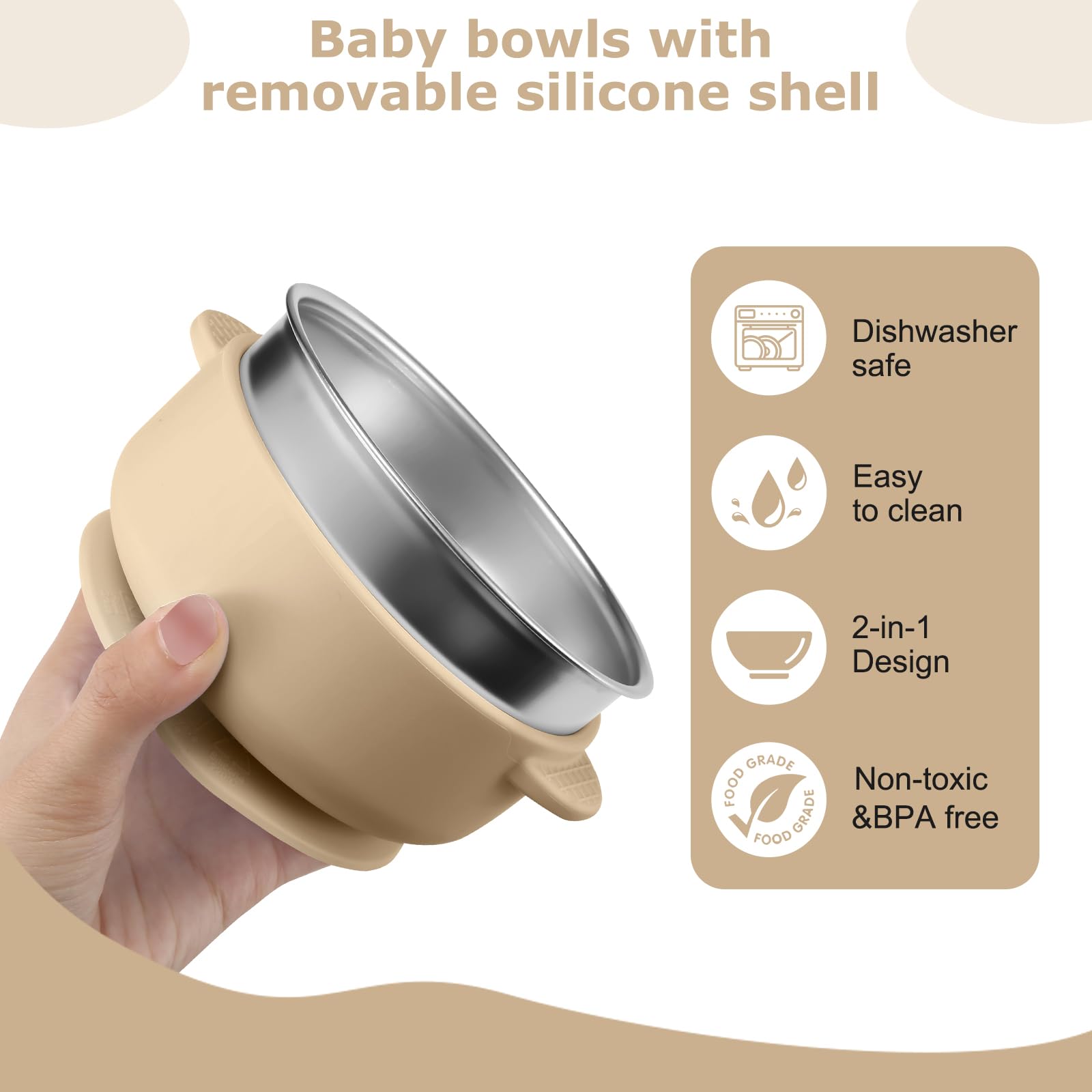 Dovesail dishwasher-safe components simplify cleanup after meals