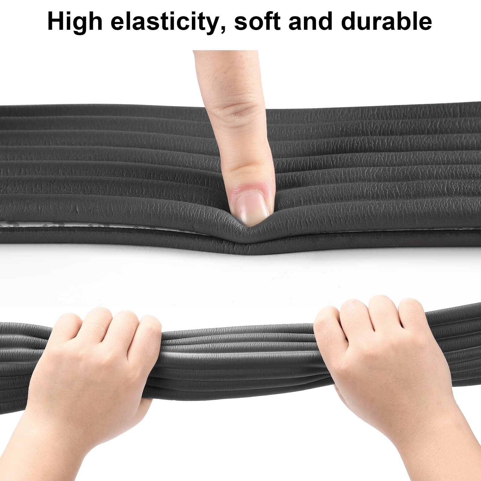 Dovesail edge protector mounted on glass table cushions accidental bumps