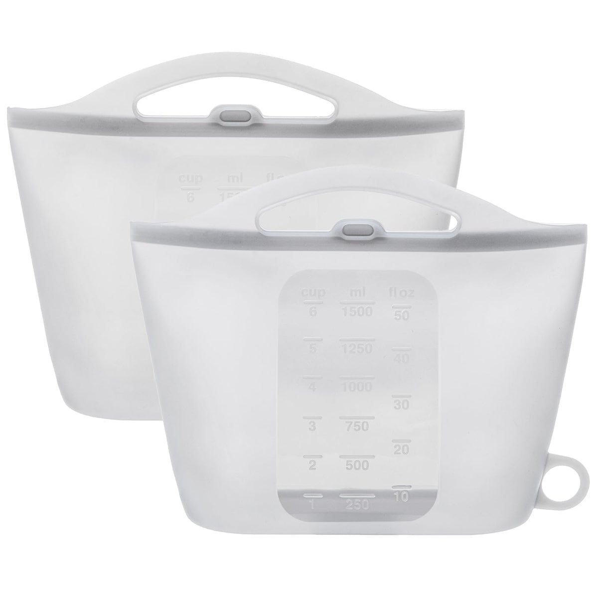 DOYOQI 2-pack silicone microwave steam bag open with baby bottles for quick sanitizing