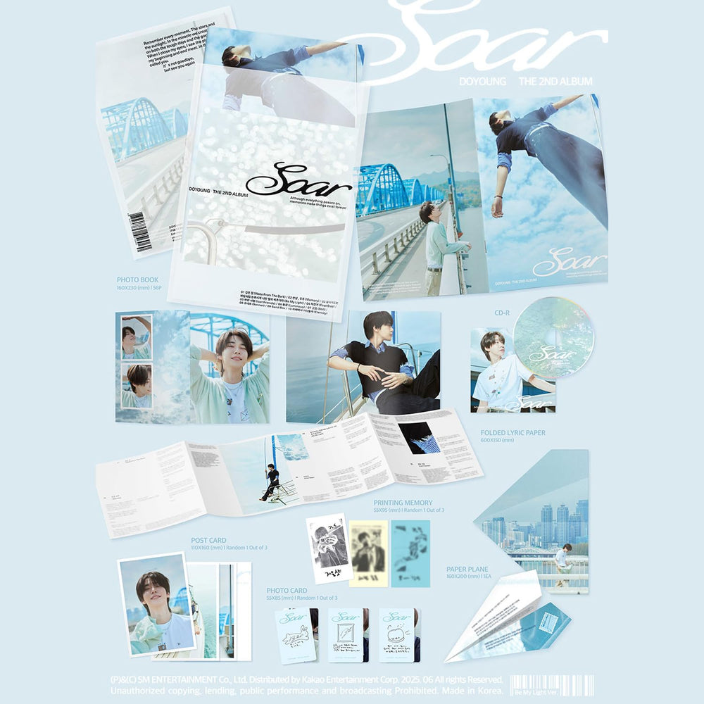 DOYOUNG 2nd Album Soar CD-R included—personal copy for listening on the go.