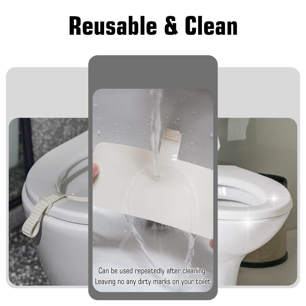 Doytn Toilet Pee Splash Guard universal fit for various toilet shapes and sizes.