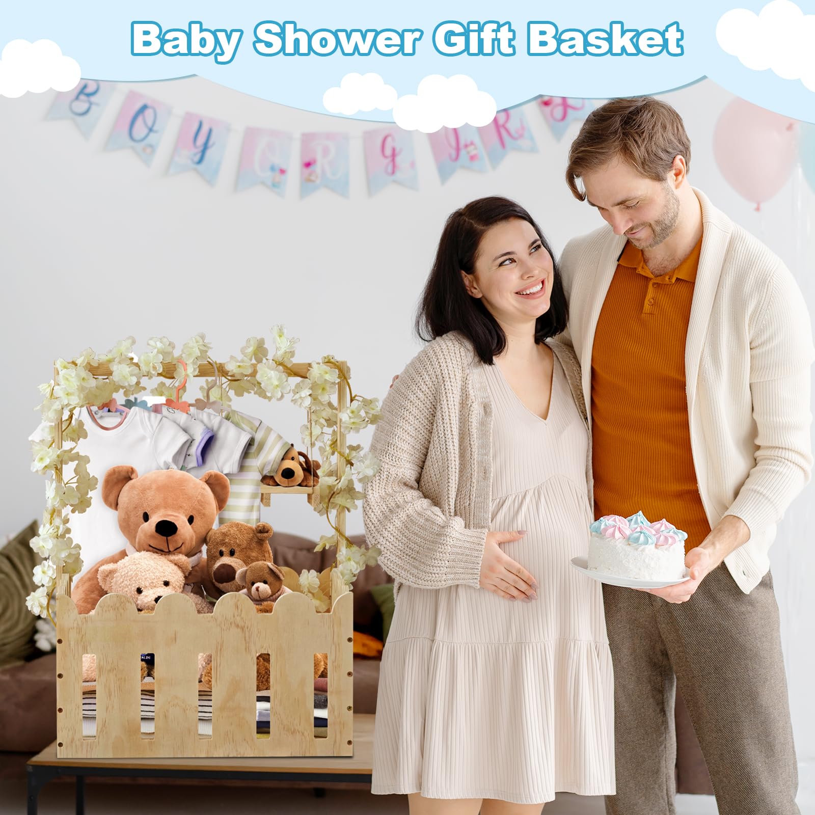 DPDPPL Nursery Decor Keepsake Storage transitions from shower to nursery