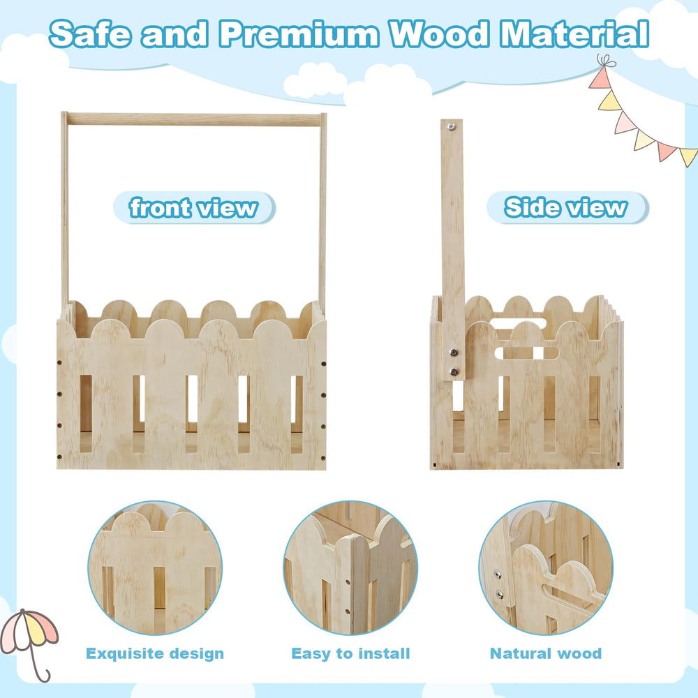 DPDPPL Premium Solid Wood Build with smooth finish for lasting nursery storage