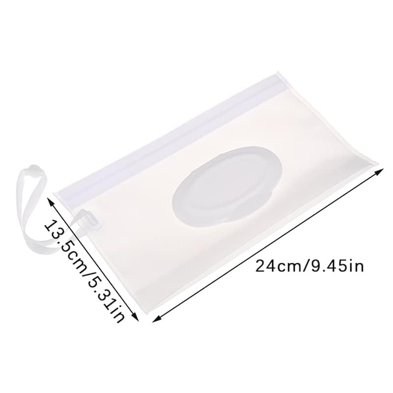 DPWOUM baby wipe case travel holder with transparent design for quick wipe checks.