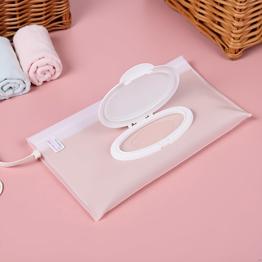 DPWOUM wet wipes case with waterproof sealed zipper keeps wipes secure and dry.
