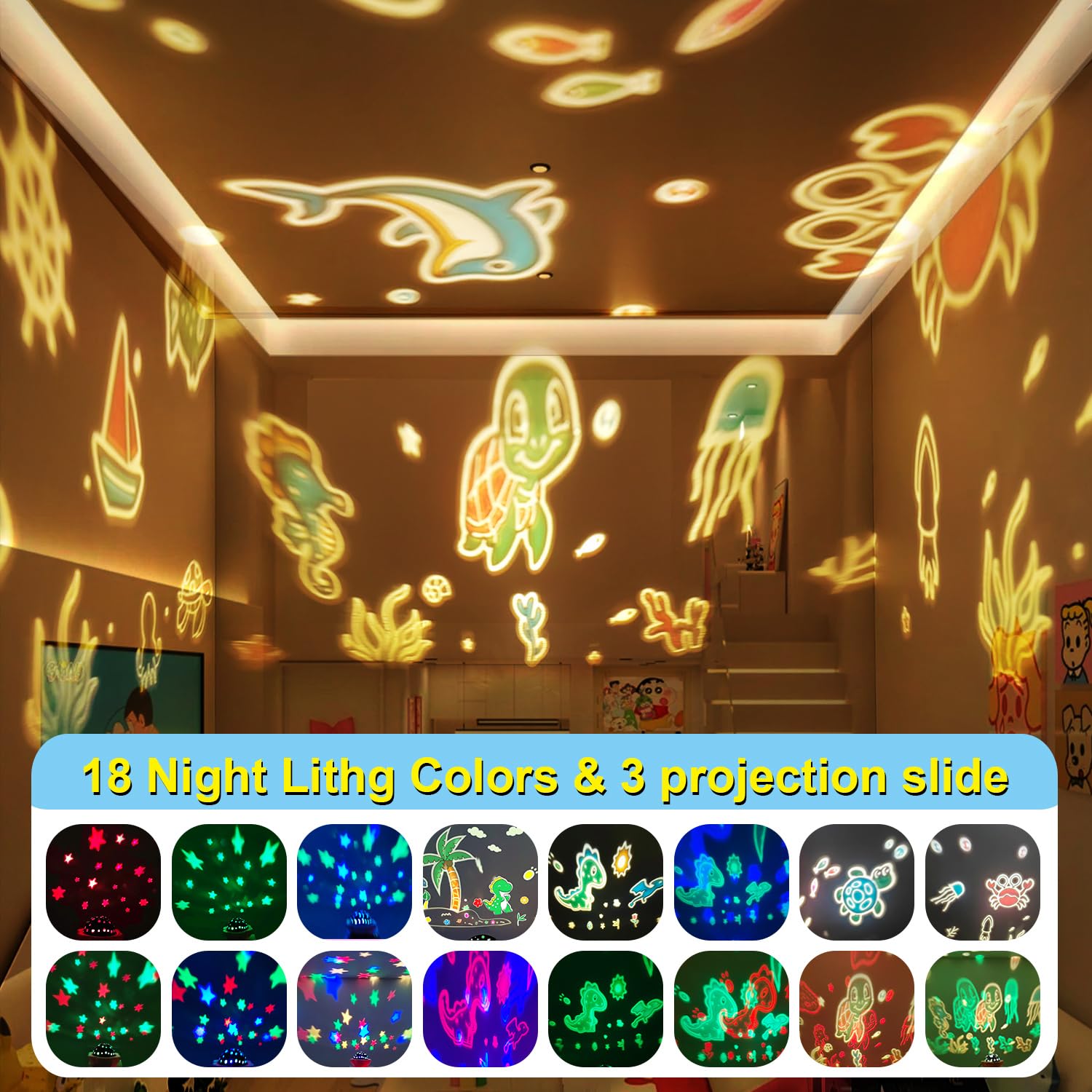 DQMOON kids room decor dinosaur lighting adds cozy ambiance to bedrooms.