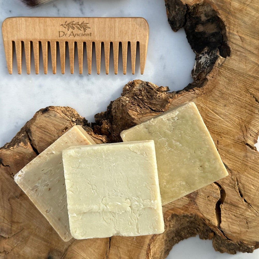 Dr.Ancient natural ingredients laurel and olive oil emphasize gentle cleansing