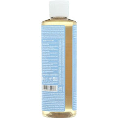 Dr. Bronner's Baby Soap Liquid Castile lather image highlights gentle skin cleansing and versatile use.