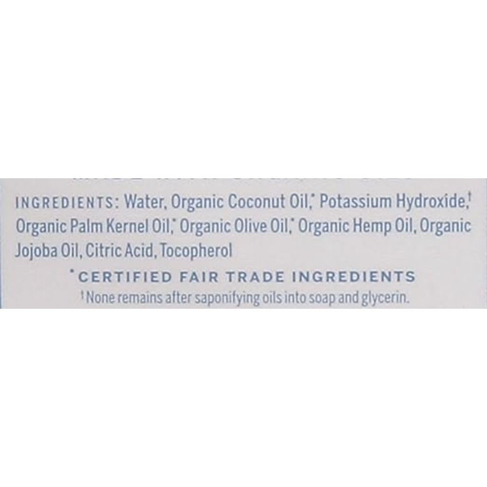 Dr. Bronner's Baby Soap Liquid Castile packaging showcases eco-friendly packaging and ingredient transparency.