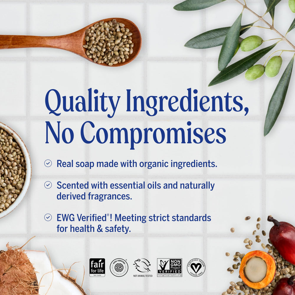 Packaging of Dr. Bronner's Baby Unscented Bar uses recycled paper