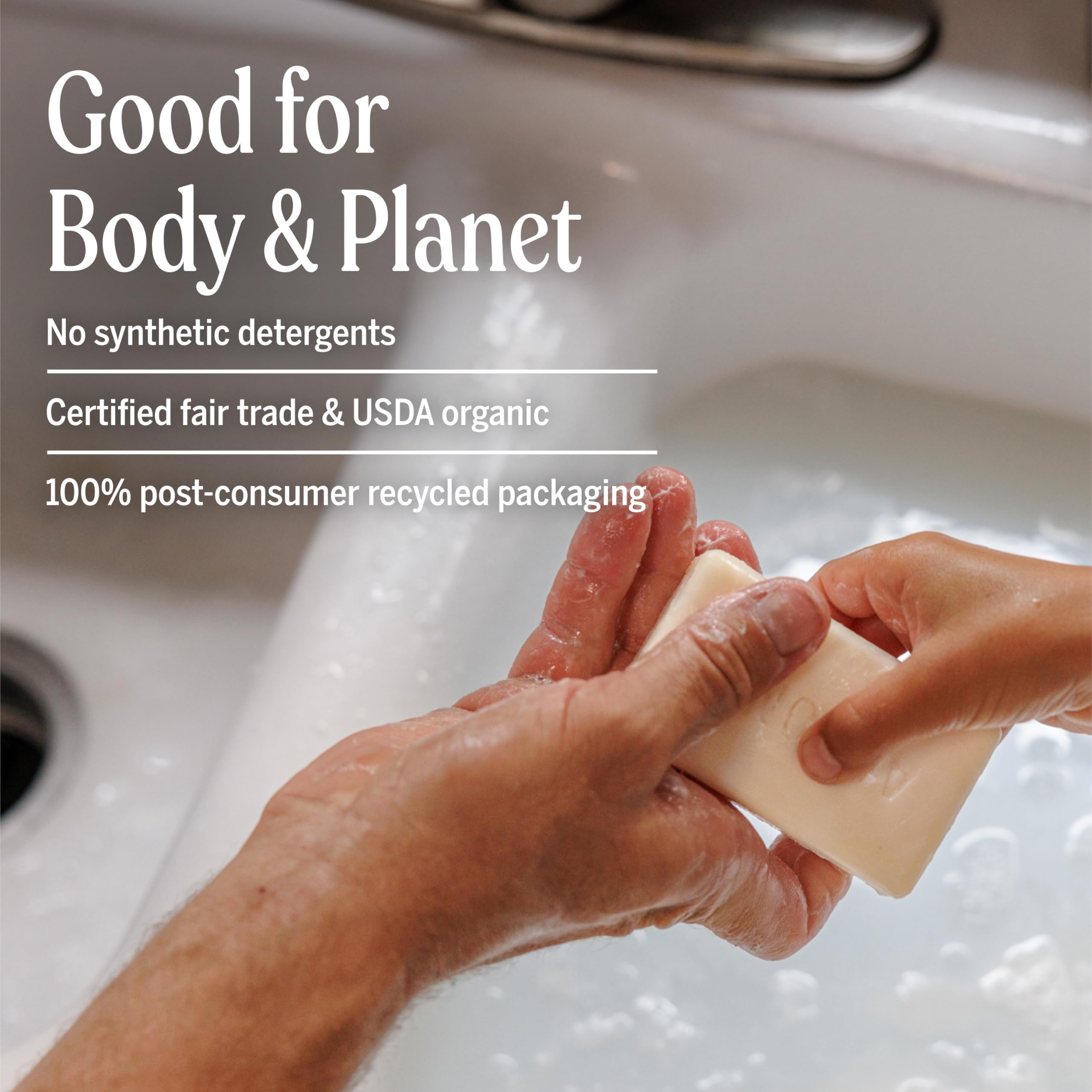Dr. Bronner's Organic Sugar Pump Soap shows versatile pump soap usage.