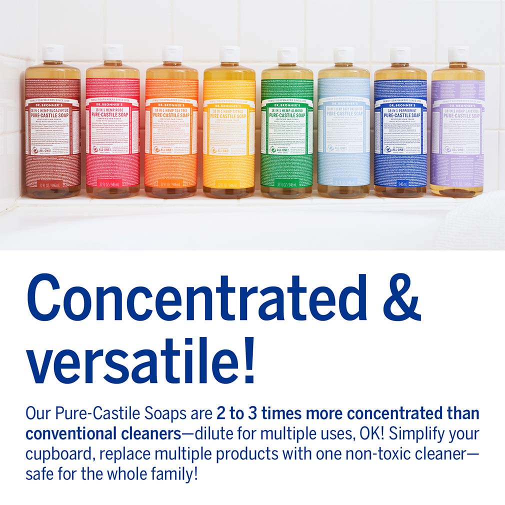 Dr. Bronner's eco-packaging interior emphasizes recycled materials.