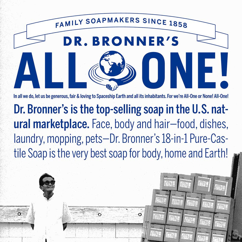 Dr. Bronner's Organic Fair Trade Palm Kernel Oil supports sustainable farming.