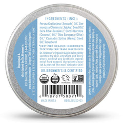 Dr. Bronner's Organic Magic Balm texture closeup reveals creamy moisture for dry skin