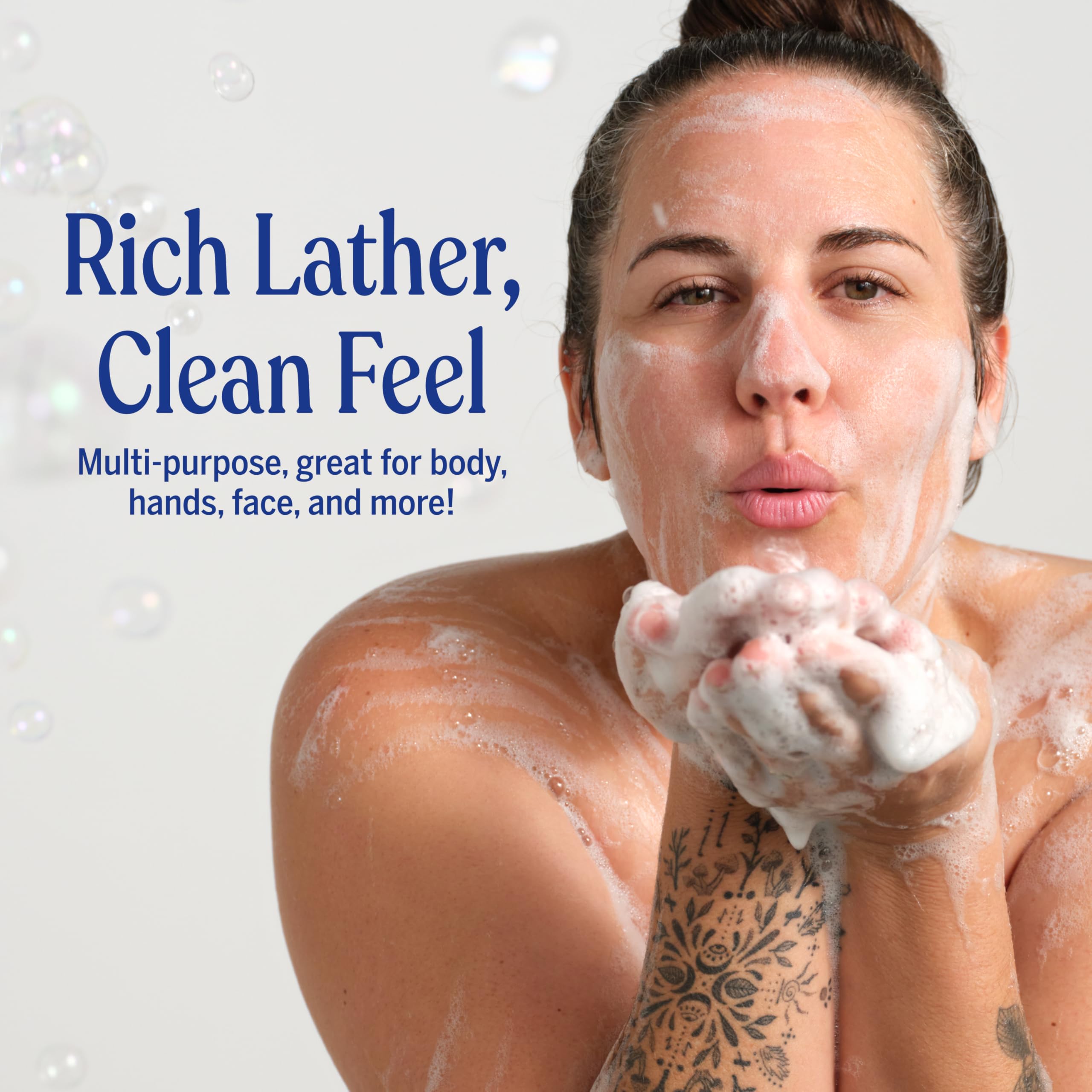 Dr. Bronner’s Peppermint ingredients label communicates vegan, GMO-free formulation.