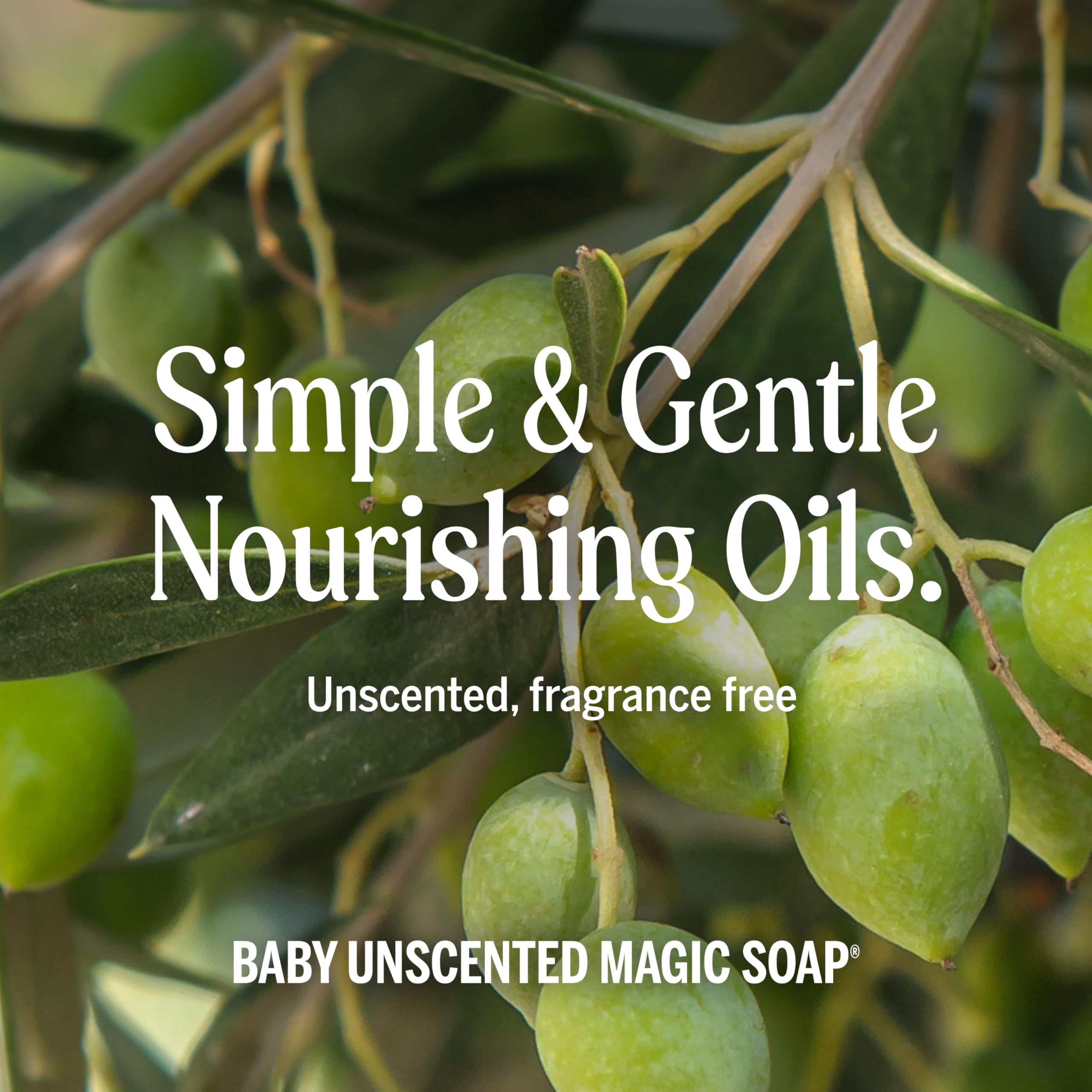 Dr. Bronner's unscented formula graphic emphasizing fragrance-free option