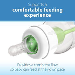 BPA-free label on Dr. Brown's nipple emphasizes safe feeding materials