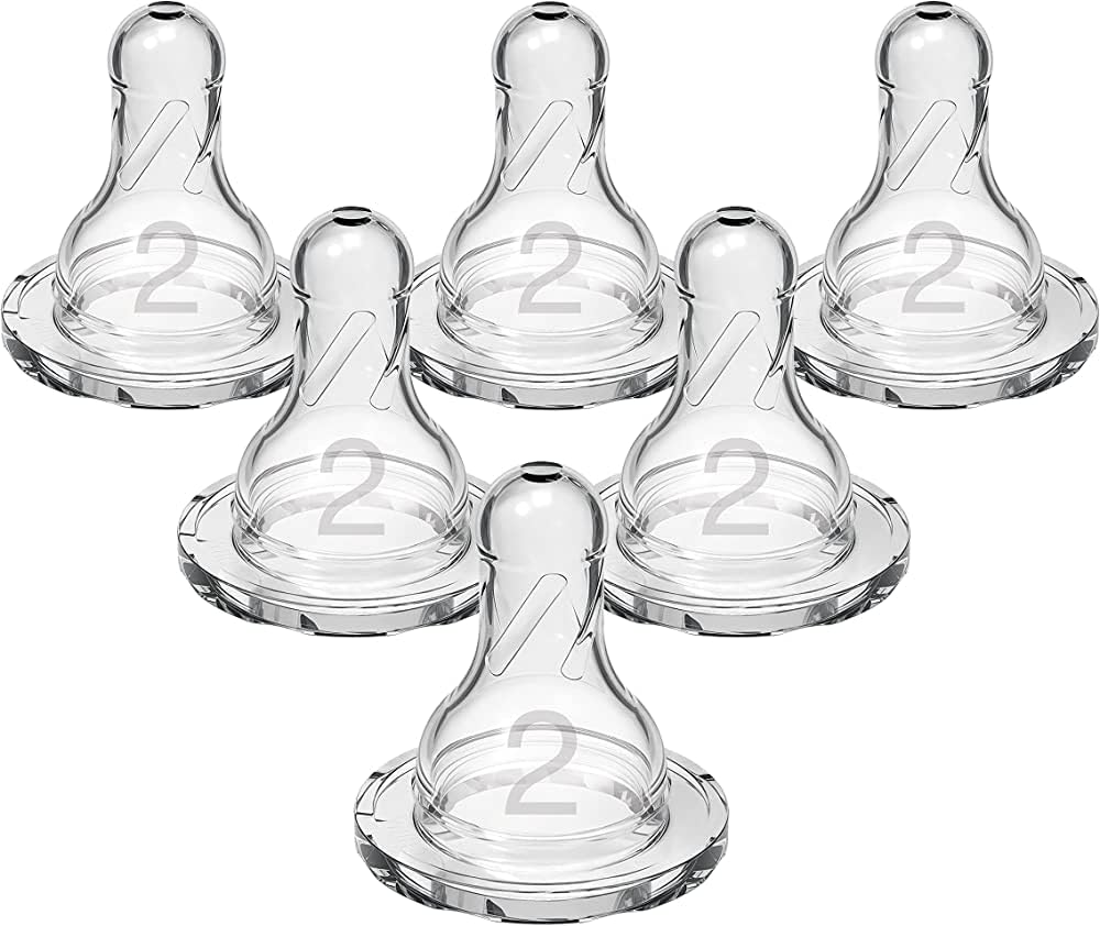 Dr. Brown's 2 Natural Flow Level 2 nipple packaging highlights BPA-free safety