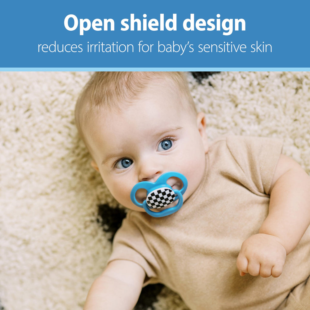 Dr Brown's Advantage pacifier is BPA-free and taste-free for daily use.