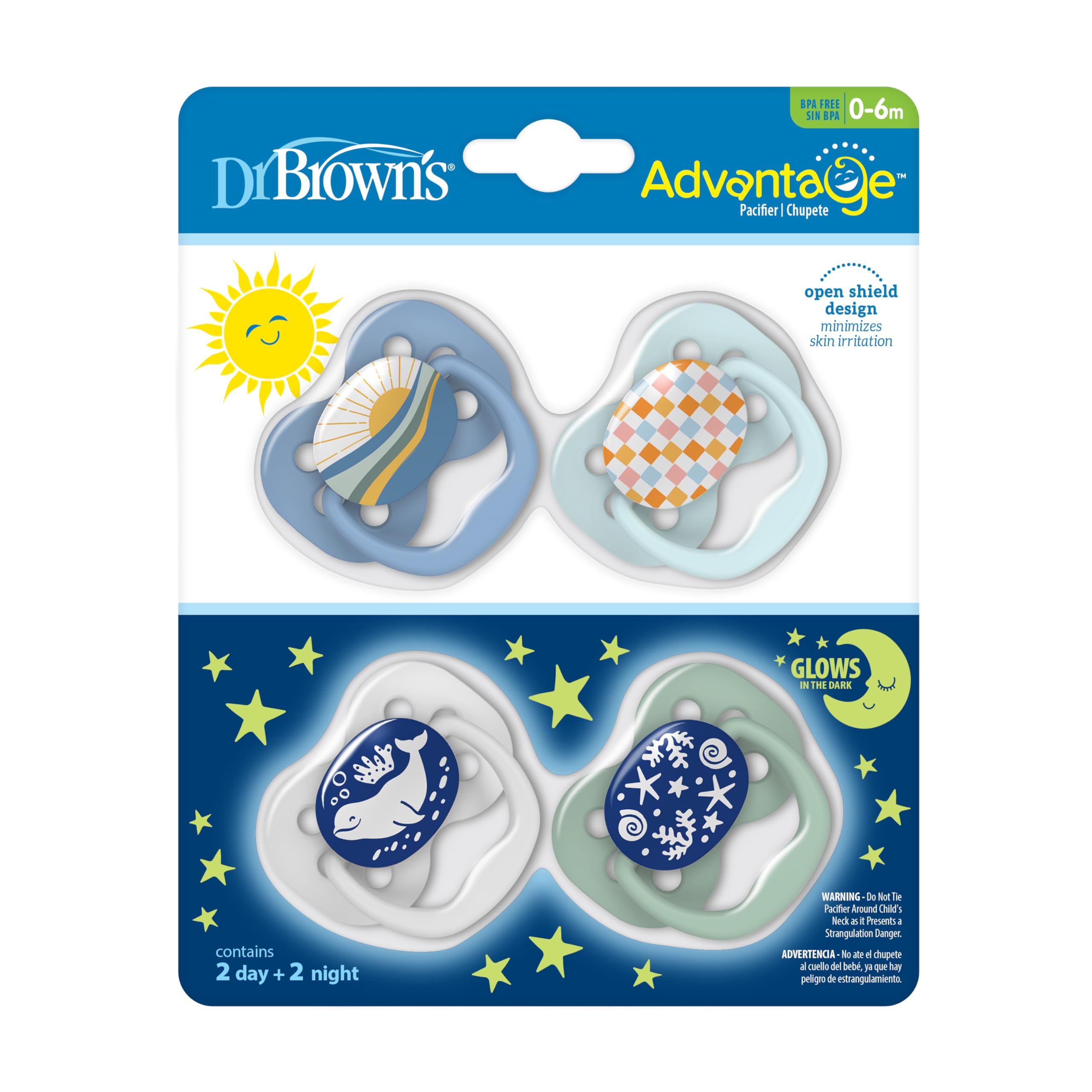 Dr. Brown's Advantage silicone bulb is soft and durable for gentle sucking reflex comfort.