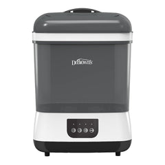 Dr. Brown's all-in-one sterilizer interior with six bottles for efficient sanitization.