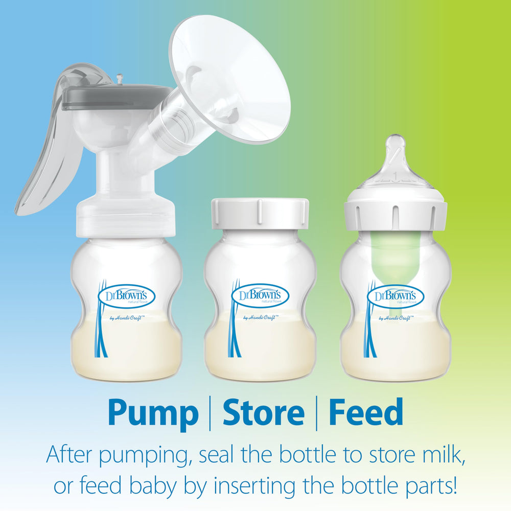 Dr. Brown's Anti-Colic Options+ wide-neck bottle with Level 1 nipple